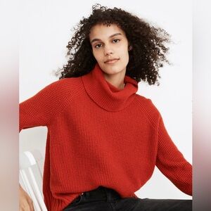 Madewell Eastbrook Turtleneck
Cross-Back Sweater Size Medium